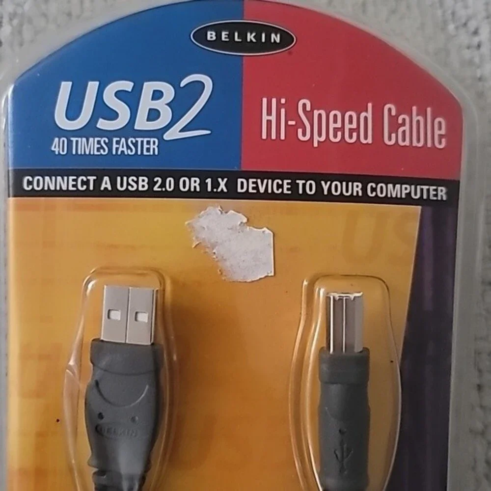 Belkin Hi Speed Cable USB2 40 times faster A plug/ B plug
